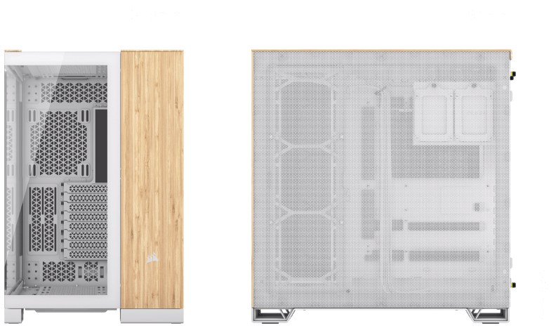 Corsair CC-9011284-WW computer case Midi Tower Bamboo, White