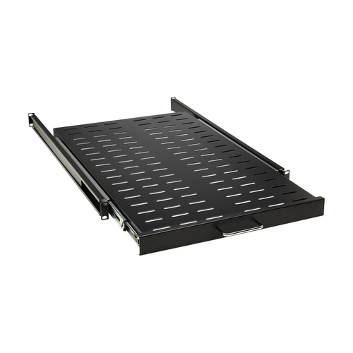 Tripp Lite SRSHELF4PSLVENT SmartRack Sliding Steel Rack Shelf - 1U, Vented, 28.3 in. Deep, Holds up to 50 lb. (23 kg)