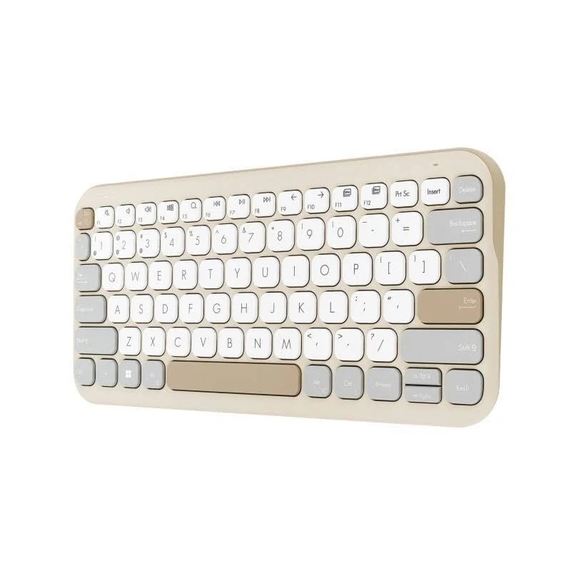 ASUS KW100 keyboard Home Bluetooth Beige, Oat