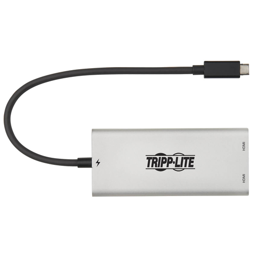 Tripp Lite MTB3-002-HD Dual-Monitor Thunderbolt 3 to HDMI Adapter (M/2xF) - 4K 60 Hz, 4:4:4, Silver