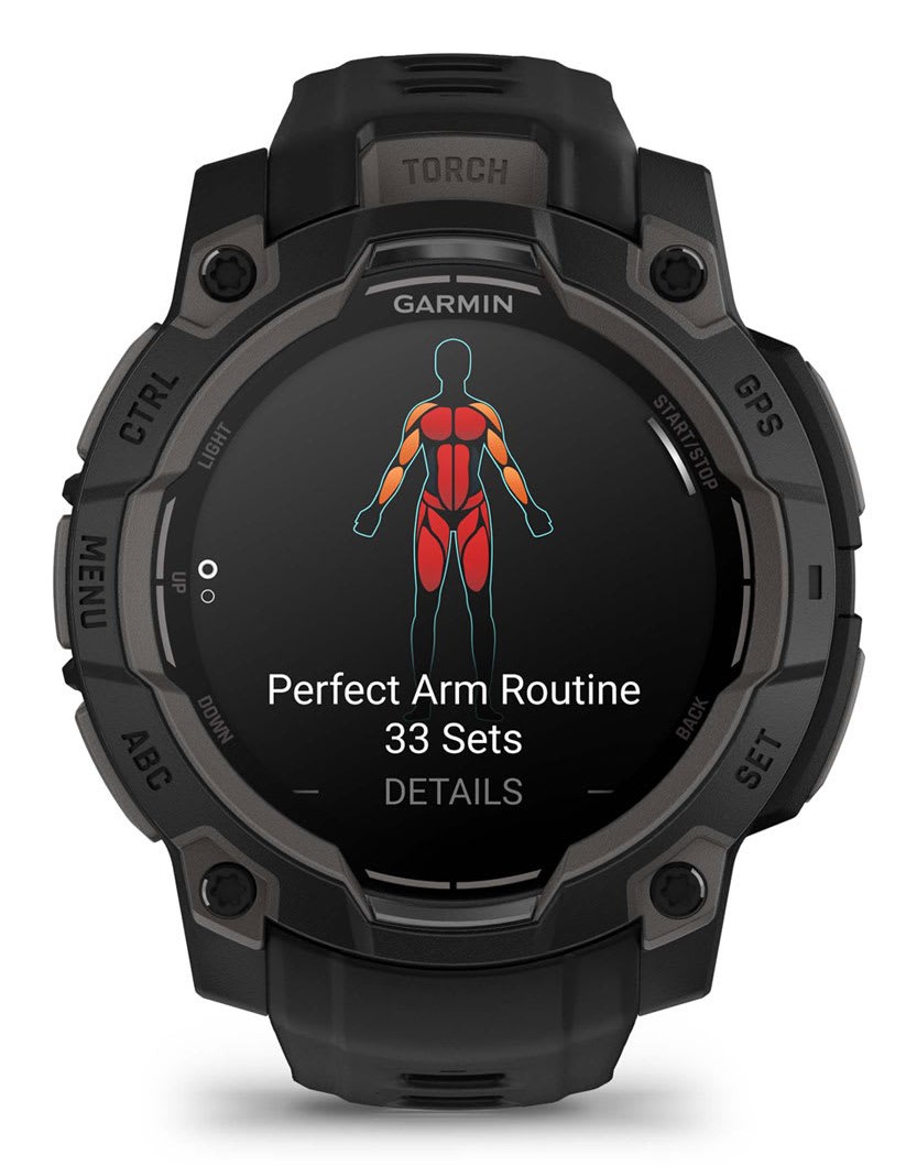 Garmin Instinct 3 AMOLED 3.05 cm (1.2") 45 mm Digital 390 x 390 pixels Touchscreen Black GPS (satellite)