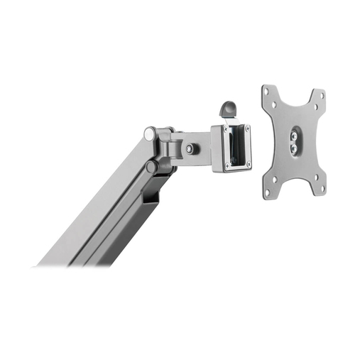 Tripp Lite DDR1732SAL Single-Display Gas Spring-Arm Desktop Clamp or Grommet for 13” to 34” Displays - USB and Audio Ports, Aluminum