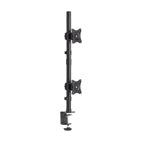 Tripp Lite DDR1527SDC Dual Vertical Flat-Screen Desk Stand/Clamp Mount, 15 in. to 27 in. Flat-Screen Displays