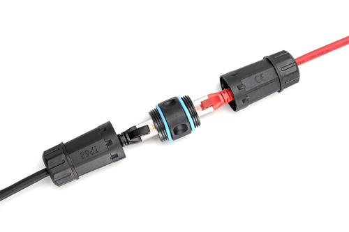 Digitus CAT 6A outdoor connection, protection class IP68, RJ45 to RJ45 connection
