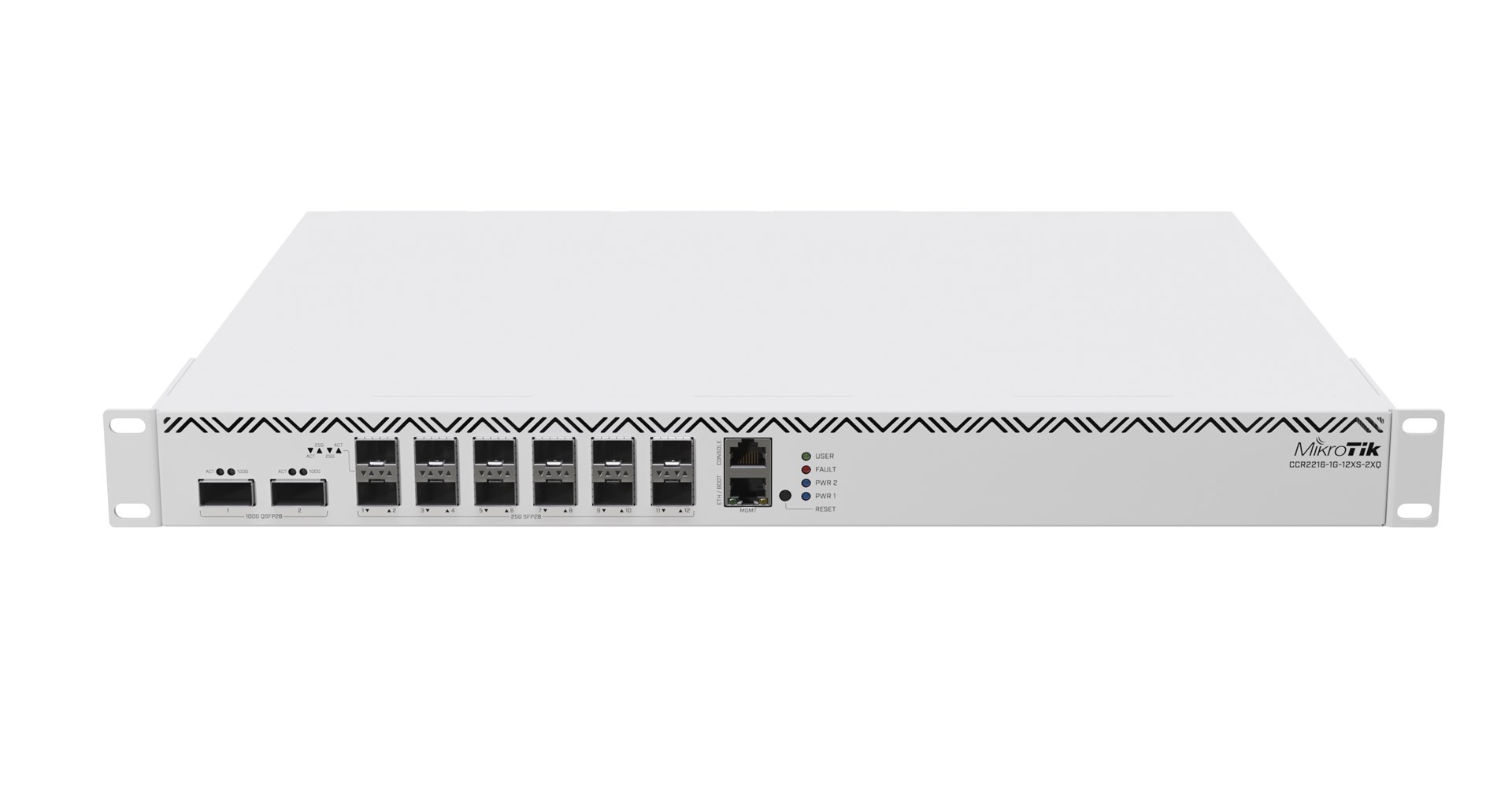Mikrotik CCR2216-1G-12XS-2XQ wired router Gigabit Ethernet Silver