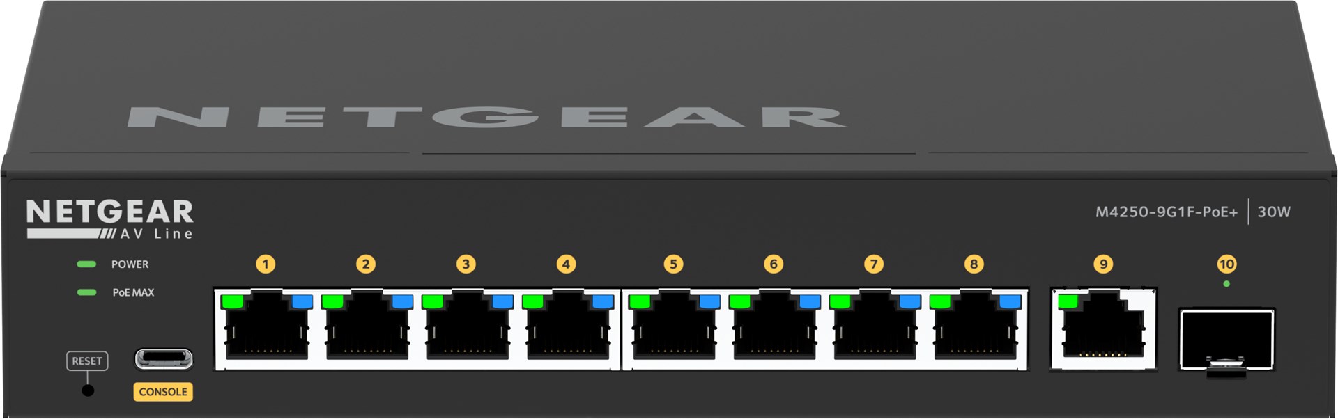 NETGEAR 8x1G PoE+ 110W 1x1G and 1xSFP Managed Switch