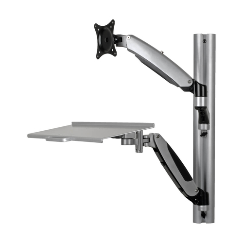 Tripp Lite WWSS1327RWTC Adjustable-Height Wall-Mount Sit-Stand Workstation, Single-Display