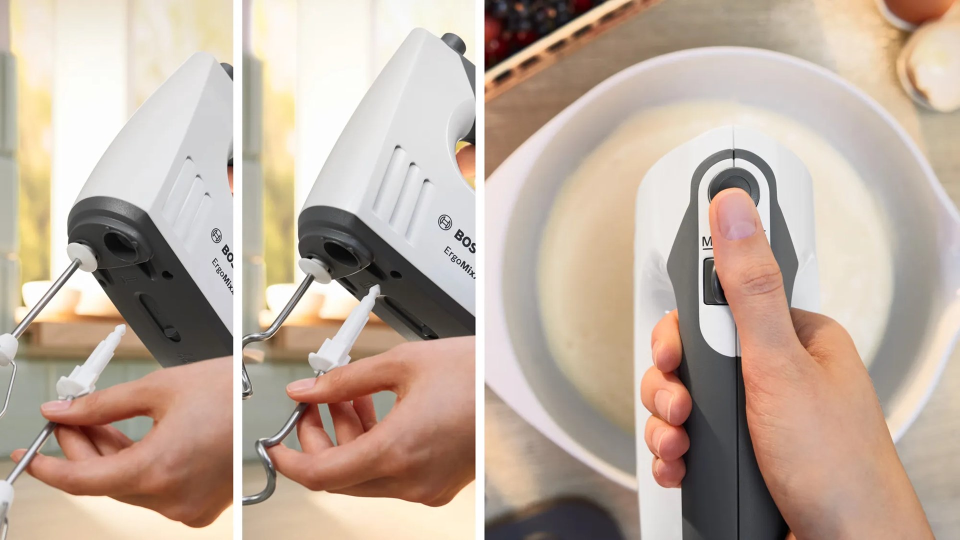 Bosch MFQ37470 mixer Hand mixer 750 W Black, White