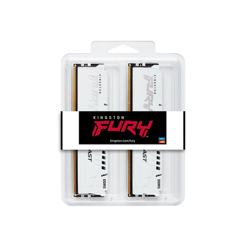 Kingston Technology FURY Beast 64GB 5600MT/s DDR5 CL36 DIMM (Kit of 2) White EXPO