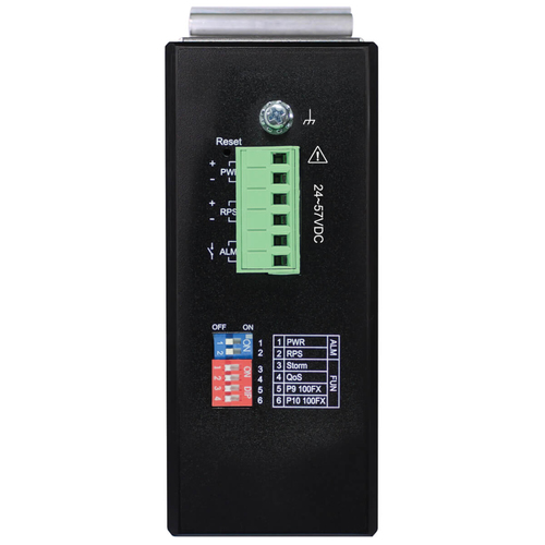 Tripp Lite NGI-S08C2POE8 8-Port Lite Managed Industrial Gigabit Ethernet Switch - 10/100/1000 Mbps, PoE+ 30W, 2 GbE SFP Slots, -10° to 60°C, DIN Mount