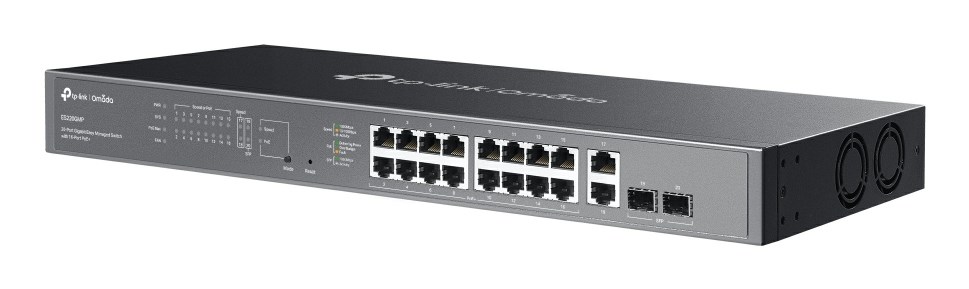 TP-Link Omada ES220GMP network switch Managed L2 Gigabit Ethernet (10/100/1000) Power over Ethernet (PoE) Black