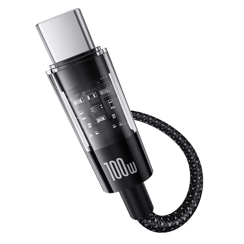 Baseus Gem USB A to USB C fast charging cable 2 m 100 W Black