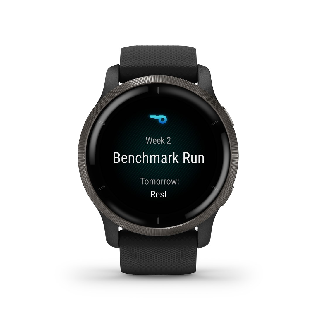 Garmin Venu 2 3.3 cm (1.3") AMOLED 45.4 mm Digital 416 x 416 pixels Touchscreen Wi-Fi GPS (satellite)