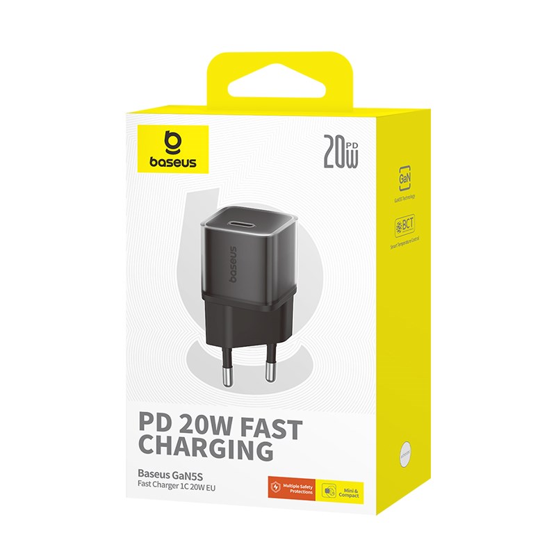 Baseus GAN5S P10162503113-00 Mains Charger 20 W Black