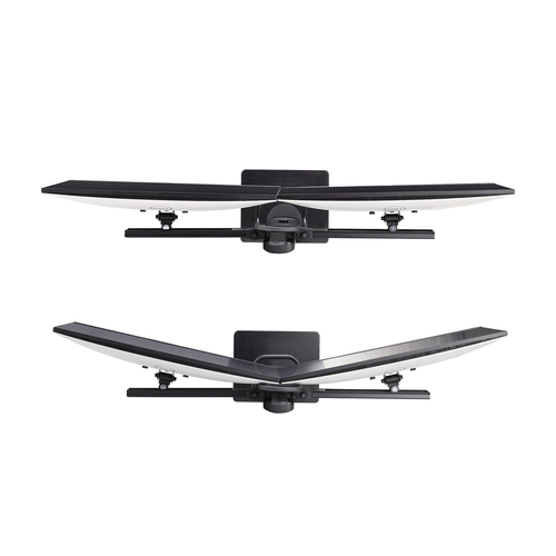 StarTech.com Crossbar Dual Monitor Desk Stand For Double 27-inch Screens, VESA Mount 75x75/100x100, Toolless Height Adjustment, Up To 13.2lb (6kg) Per Display