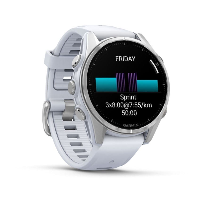 Garmin Fenix 8 3.3 cm (1.3") AMOLED 43 mm Digital 416 x 416 pixels Touchscreen Silver Wi-Fi GPS (satellite)