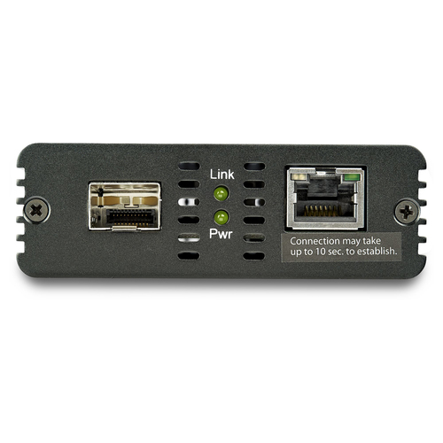 StarTech.com 10GbE Fiber Ethernet Media Converter for 1/2.5/5/10Gbps Network NBASE-T SFP to RJ45 Multigigabit Singlemode/Multimode Fiber Optic to Copper Network Ethernet to Fiber Bridge~10GbE Fiber Ethernet Media Converter for 10Gbps Network 10GBASE-T SFP to RJ45 Multigigabit Singlemode/Multimode Fiber Optic to Copper Network Ethernet to Fiber Bridge