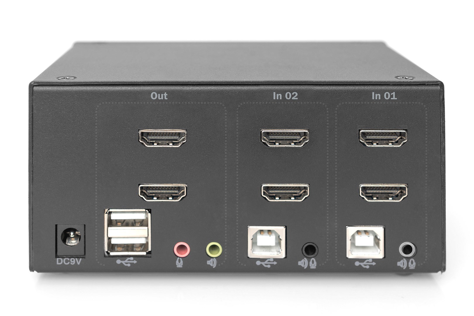 Digitus KVM Switch, 2 Port, Dual Display, 4K, HDMI®