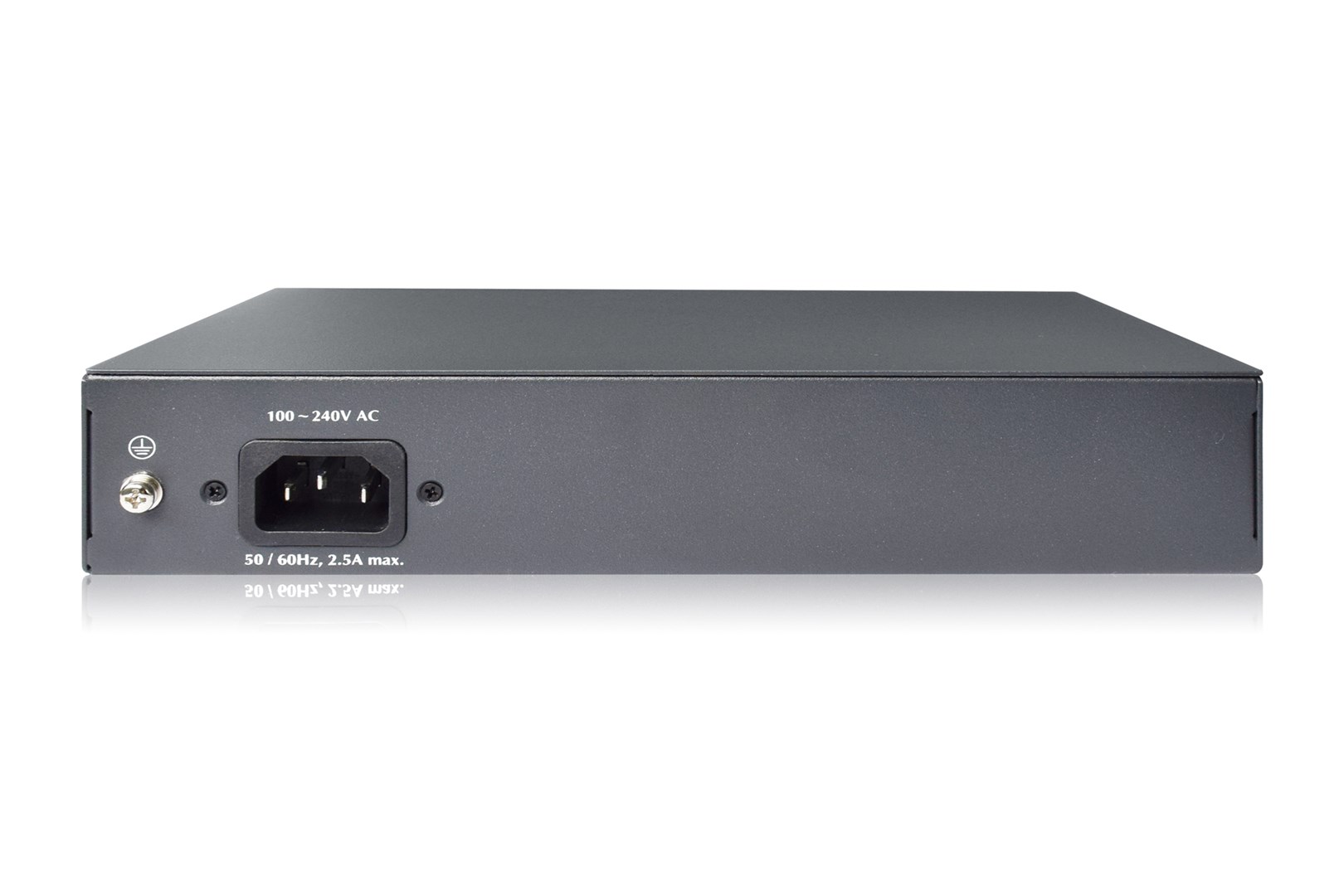 Digitus 8-Port Fast Ethernet PoE Netwrkswitch, Desktop, unmanaged, 2 Uplink Ports RJ45,120 W, af/at