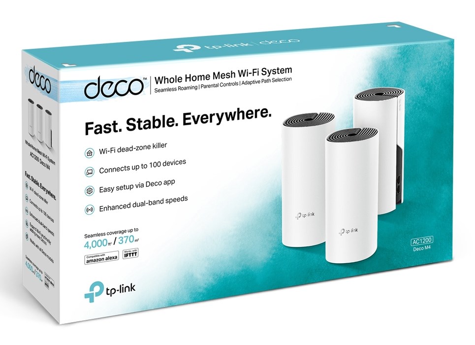 TP-Link AC1200 Whole Home Mesh Wi-Fi System, 3-Pack