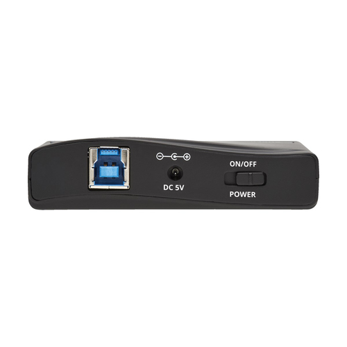 Tripp Lite U360-004-R-INT 4-Port USB-A Mini Hub - USB 3.x (5Gbps), International Plug Adapters