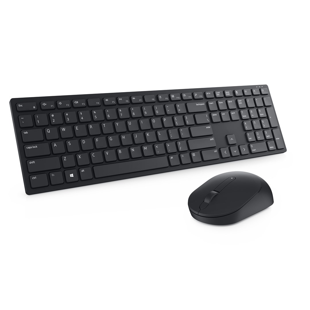 DELL Pro Keyboard and Mouse - KM5221W - US International (QWERTY) - Black