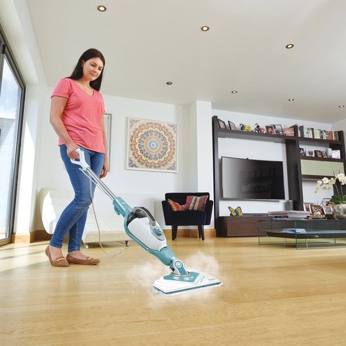 Black & Decker BHSM1610DSM Portable steam cleaner 0.5 L 1600 W Aqua colour White