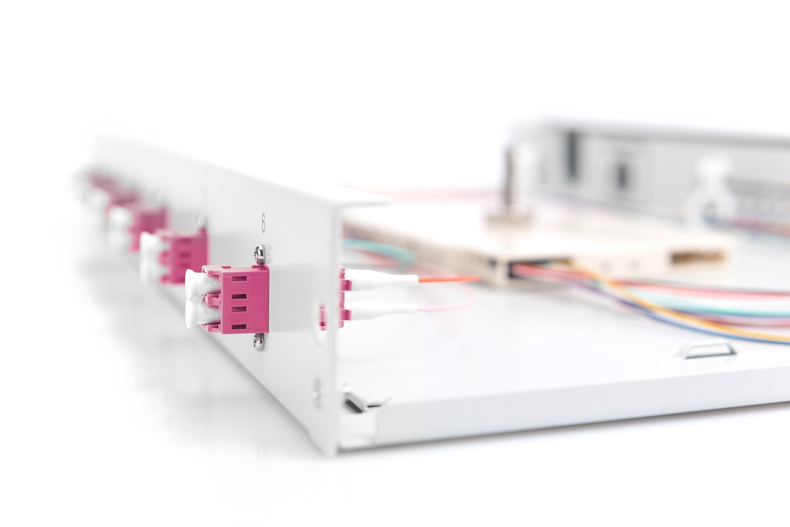 Digitus Fiber Optic Sliding Splice Box, 1U, Equipped, LC, OM4