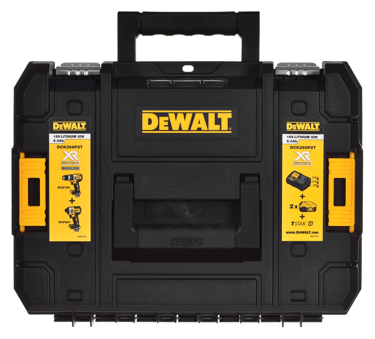 POWER TOOL COMBO KIT DEWALT DCK266P2T (DCD796+DCF887) 2X5 0AH 18V