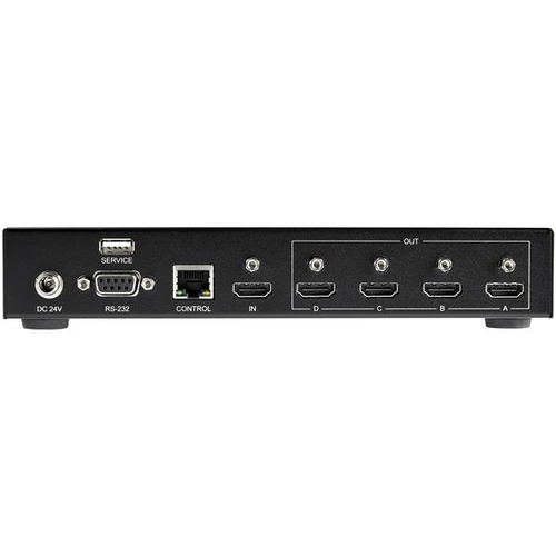 StarTech.com 2x2 HDMI Video Wall Controller - 4K 60Hz HDMI 2.0 Video Input to 4x 1080p Output - Video Wall Processor for Multi Screen Display - Video Wall Splitter - RS232/Ethernet Control