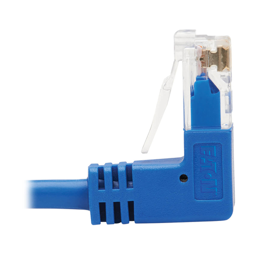 Tripp Lite N204-S03-BL-UD Up/Down-Angle Cat6 Gigabit Molded Slim UTP Ethernet Cable (RJ45 Up-Angle M to RJ45 Down-Angle M), Blue, 3 ft. (0.91 m)