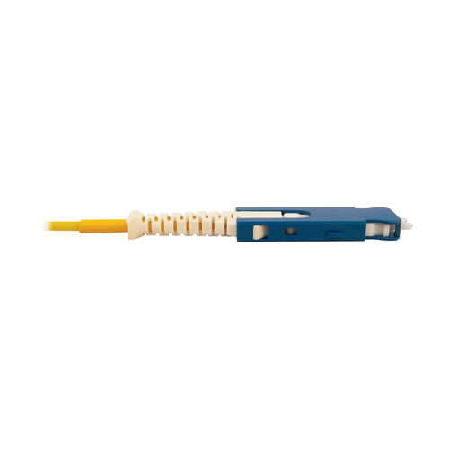 Tripp Lite N383S-02M 400G Singlemode 9/125 OS2 Fiber Optic Cable (Duplex SN-UPC M/M), LSZH, Yellow, 2 m (6.6 ft.)