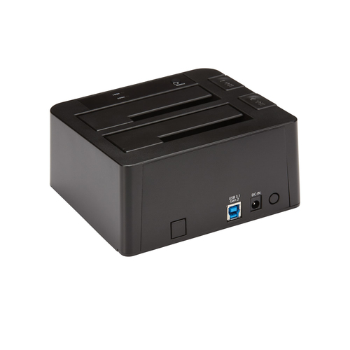 StarTech.com Dual-Bay USB 3.2 Gen 2 to SATA Hard Drive Docking Station, USB 10Gbps Hard Drive Dock, External 2.5/3.5" SATA I/II/III SSD/HDD Docking Station, Hot-Swap Hard Drive Bay, Top-Loading