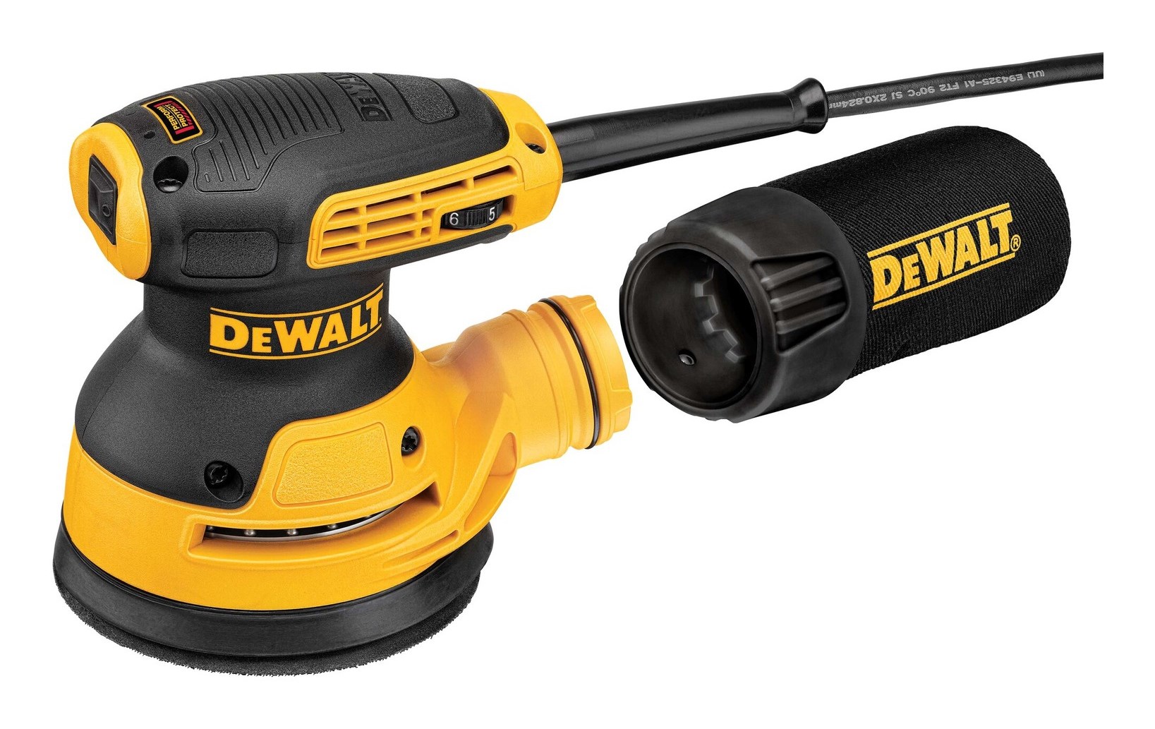 DeWALT DWE6423-QS portable sander Orbital sander 12000 OPM Black  Yellow 280 W