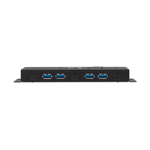 Tripp Lite U460-4A3C-IND Industrial 7-Port USB-C Hub, USB 3.x Gen 2 (10Gbps), 4x USB-A & 3x USB-C Ports, 15Kv ESD Immunity, 2Kv Surge