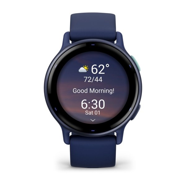 Garmin Vivoactive 5 3.05 cm (1.2") AMOLED Digital 390 x 390 pixels Touchscreen Blue Wi-Fi GPS (satellite)