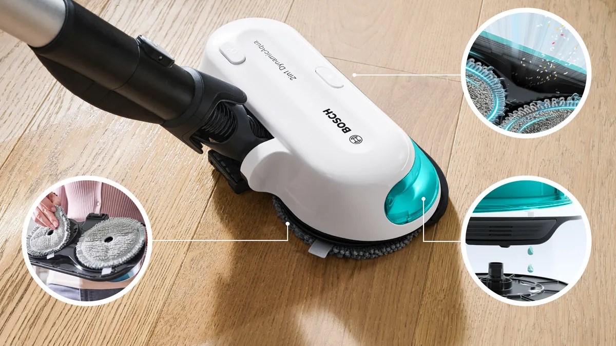 Bosch BCS71HYG1 stick vacuum/electric broom Battery Dry&wet HEPA Bagless 0.3 L 23.5 W Black, White 3 Ah