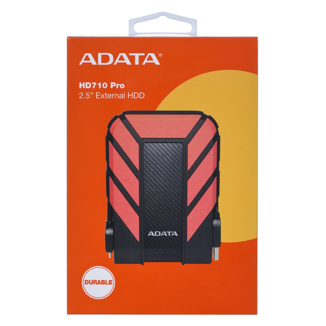 ADATA HD710 Pro external hard drive 2 TB 2.5" Micro-USB B 3.2 Gen 1 (3.1 Gen 1) Black, Red