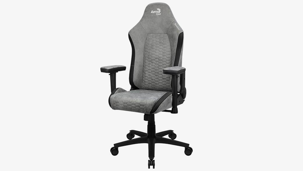 Aerocool Crown AeroSuede Universal gaming chair Padded seat Stone Grey