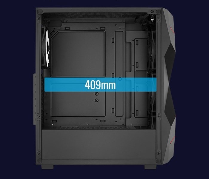 PC Case Aerocool PGS Volcan-G-BK-V1