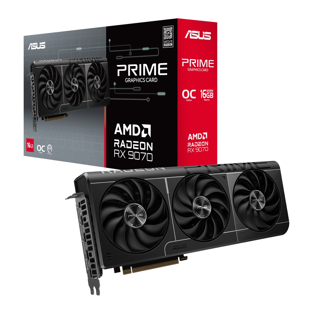 ASUS Prime -RX9070-O16G AMD Radeon RX 9070 16 GB GDDR6