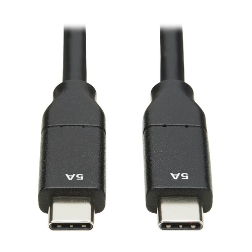 Tripp Lite U040-C2M-C-5A USB-C Cable (M/M), USB 2.0, 5A (100W) Rated, USB-IF Certified, 2M (6.6 ft)