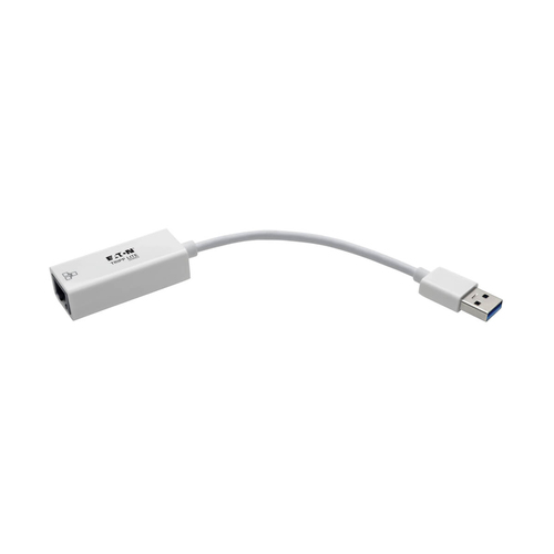 Tripp Lite U336-000-GBW USB 3.0 to Gigabit Ethernet NIC Network Adapter - 10/100/1000 Mbps, White