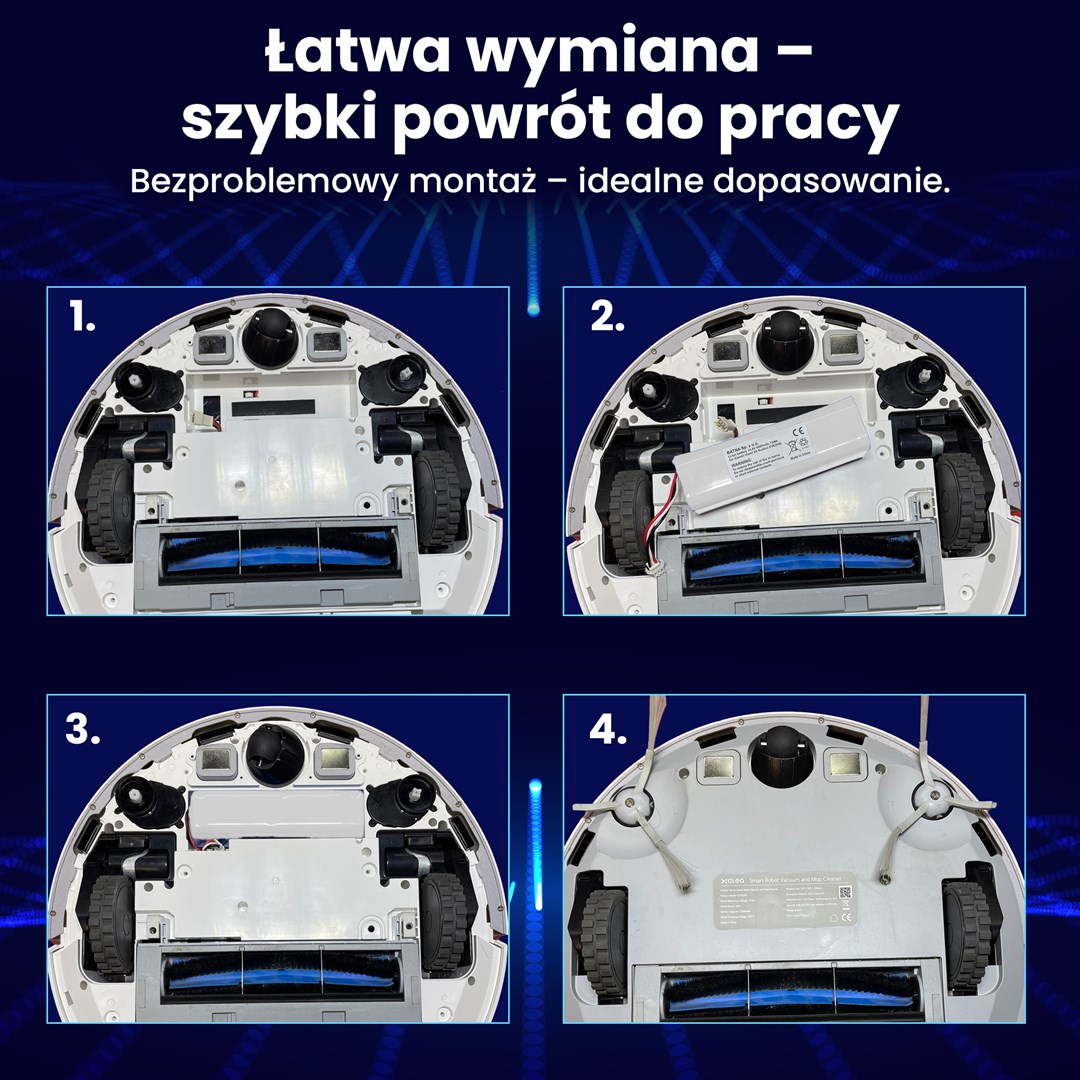 Battery for Xiaomi Robot 1C P1904-4S1P-MM  3200mAh  47.36Wh  STYTJ01ZHM Mijia 1C P1904-4S1P-MM (Dreame MC1808)