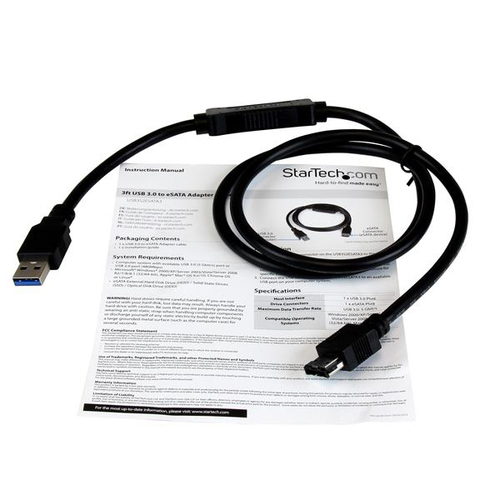 USB3S2ESATA3 - Cables & Adaptors by StarTech.com