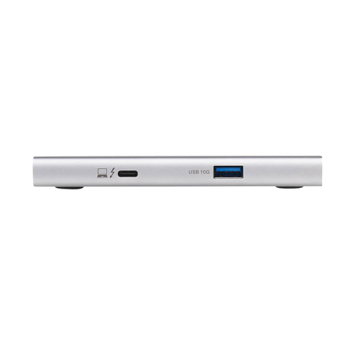 Tripp Lite MTB4-HUB3-01 4-Port Thunderbolt 4 Hub - 8K, 2x 4K 60 Hz, USB 3.2 Gen 2, USB-A Port, 100W Charging, Gray