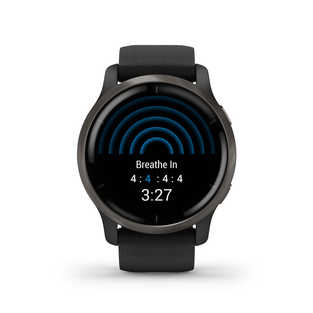 Garmin Venu 2 3.3 cm (1.3") AMOLED 45.4 mm Digital 416 x 416 pixels Touchscreen Wi-Fi GPS (satellite)
