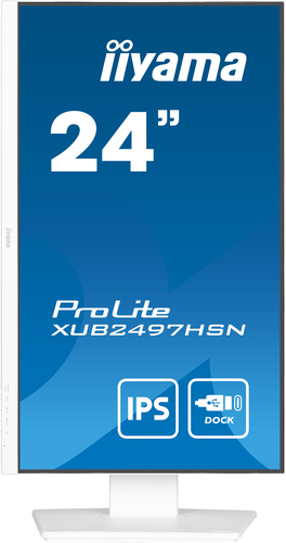 iiyama ProLite 24" IPS technology panel with USB-C dock and RJ45 (LAN)