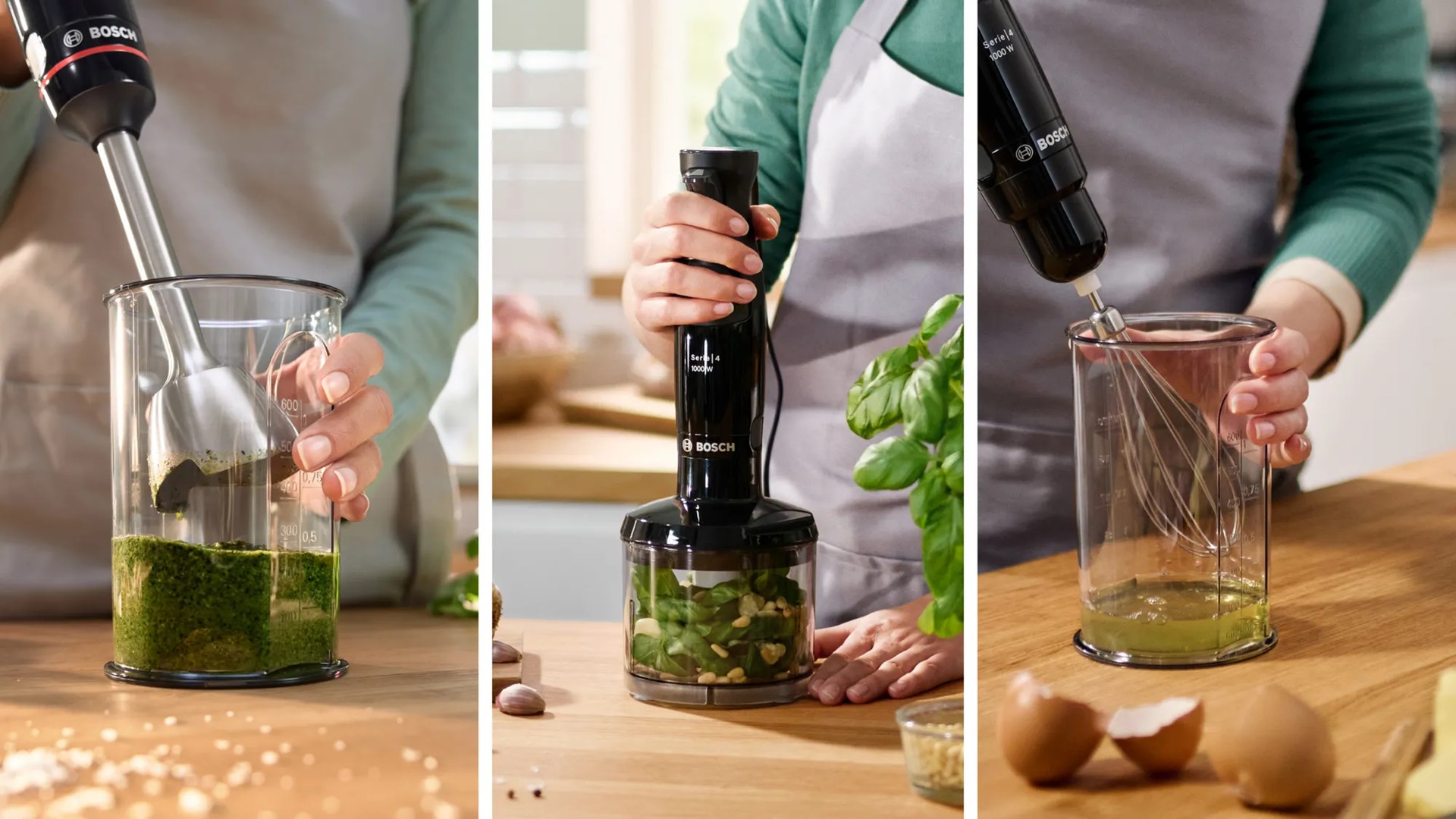 Bosch Serie 4 MSM4B621 blender 0.6 L Immersion blender 1000 W Anthracite, Transparent