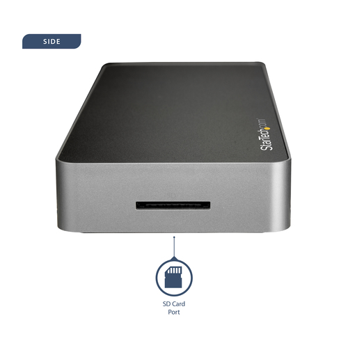 StarTech.com USB C Dock - Dual Monitor HDMI & DisplayPort 4K 30Hz - USB Type-C Laptop Docking Station 60W Power Delivery, SD, 4-port USB-A 3.0 Hub, GbE, Audio - Thunderbolt 3 Compatible